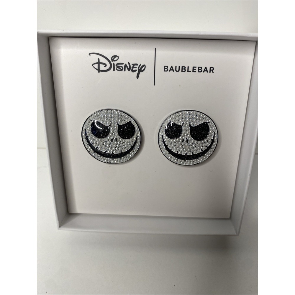 Disney Baublebar Nightmare Before Christmas Jack Skellington Earrings‎ Halloween